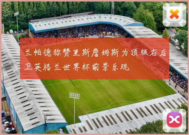 兰帕德称赞里斯詹姆斯为顶级右后卫英格兰世界杯前景乐观